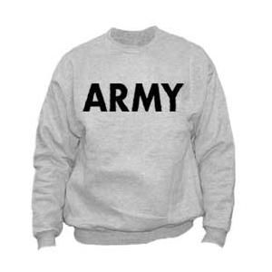 Army Long Sleeve Sweatshirt (Gray)