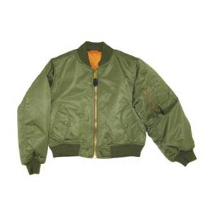 Youth Nylon MA-1 Flight Jacket (Olive Drab)