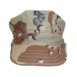 Marine Cap w/ Insignia 2-ply (6 Color Desert Camo)