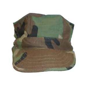 Marine Cap 2-Ply Rip Stop (Woodland Camo) (No Insignia)