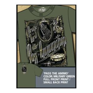 'Pass the Ammo' T-Shirt (Green) (7.62 Design)