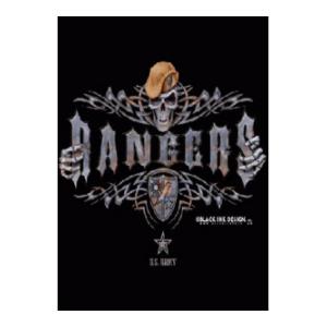 Army Ranger - Rangers Lead The Way T-Shirt (Black) Black Ink Design