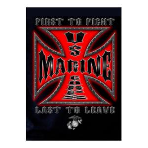 USMC Cross T-Shirt (Black Ink Design)