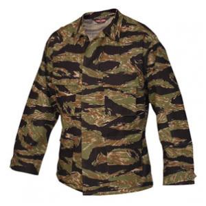 4 Pocket BDU Shirt (Poly/Cotton Twill)(Tiger Stripe Camo)