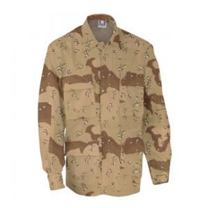 4 Pocket BDU Shirt (Cotton / Poly Ripstop)(6 Color Desert Camo)