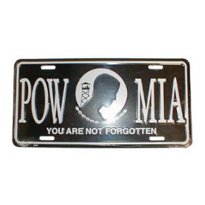 Pow * Mia License Plate