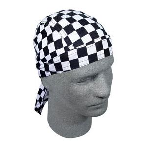 Black & White Checker Headwrap