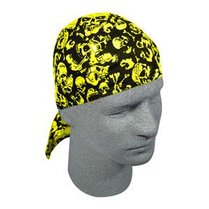 Yellow Skulls Headwrap