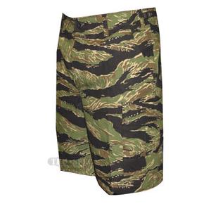 BDU 6 Pocket Combat Shorts Rip-Stop (Vietnam Tiger Stripe Camo)