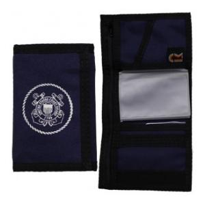 US Coast Guard Nylon Tri-Fold Wallet (Navy Blue)