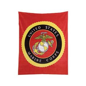 Marine Corps Insignia Fleece Blanket