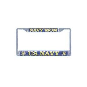 Navy Mom License Plate Frame