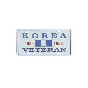 Korea Veteran License Plate