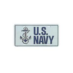 US Navy License Plate
