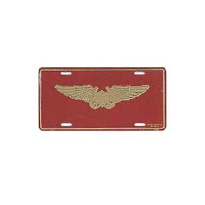 Marine Flight Officer Wings License Plate