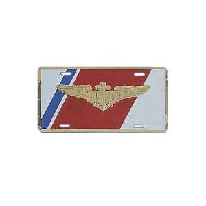 Coast Guard Aviator Wings License Plate
