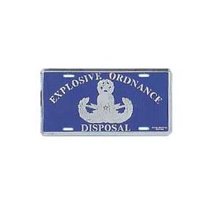 Air Force  Master Explosive Ordnance Disposal License Plate