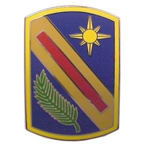 321th Sustainment Brigade Combat Service I.D. Badge