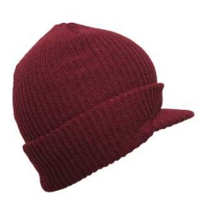 Jeep Cap (100% Acrylic) Burgundy