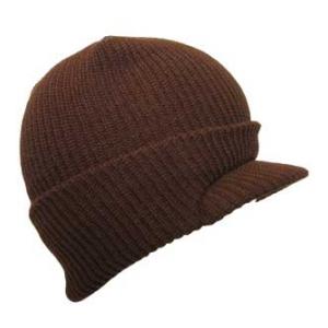 Jeep Cap (100% Acrylic) Brown