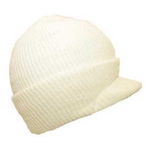 Jeep Cap (100% Acrylic) Ivory