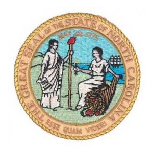 North Carolina State Seal Patch