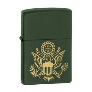 Army Crest Zippo Lighter (Green Matte)
