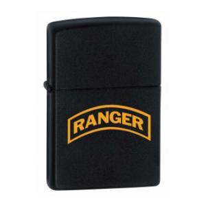 Ranger Tab Zippo Lighter (Black Matte)