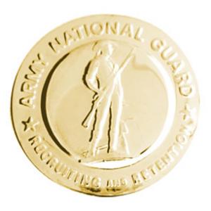 Army National Guard Recruiter Identification Badge (Gold)