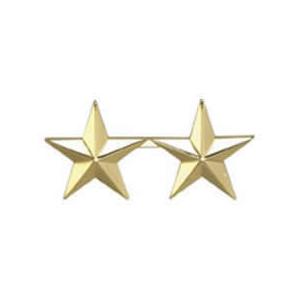 2 Star Rank Insignia Pin