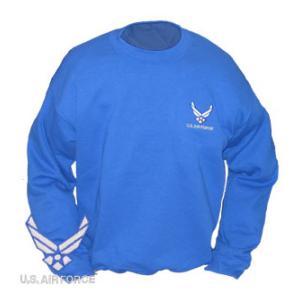 Air Force New Logo Crew Neck Sweatshirt ( Royal Blue)