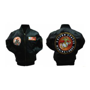 Youth Marine Corp. MA-1 Flight Jacket(Black)