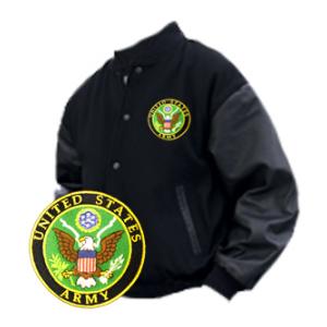 Varsity Legend Jacket (Black)with Army Logo