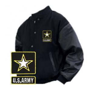 Varsity Legend Jacket (Black)with Army New Logo