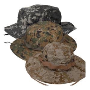 Wide Brimmed Poly Cotton Twill Boonie Hat