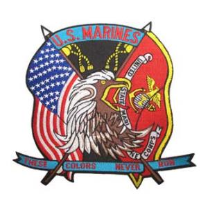 U.S. Marines These Colors Never Run (Back Patch)