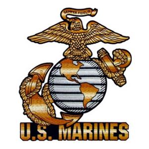 Marine Eagle Globe & Anchor w/Text (Back Patch) | Flying Tigers Surplus