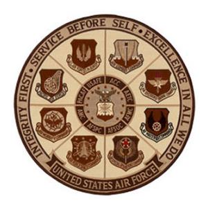 Air Force Service Before Self Back Patch with Command Patches Desert Edition (Back Patch)