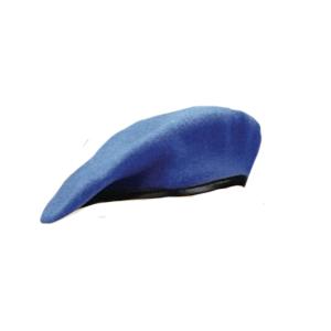 Military Beret  (Leather Sweatband)(Bright Royal)