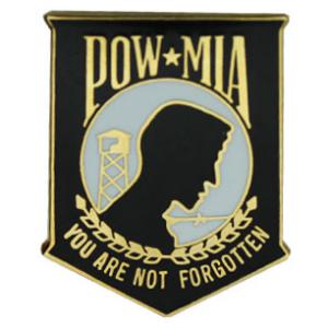 POW * MIA (Black) Pin