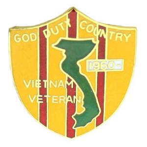 Vietnam Veteran Shield Pin