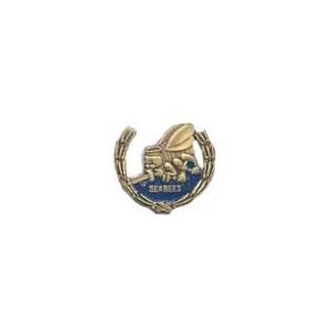 Seabees Wreath Cutout Pin