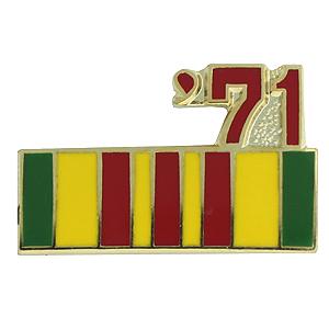 Vietnam Service Ribbon with 71 Pin