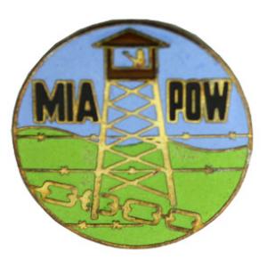 POW * MIA Tower Pin