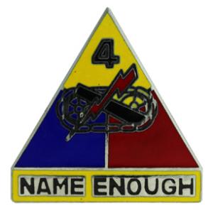 4th Armored Division Pin