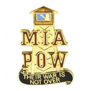 POW * MIA Tower Pin