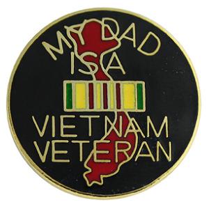 My Dad Is A Vietnam Veteran Pin