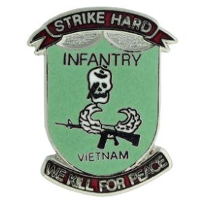 Infantry We Kill For Peace Pin
