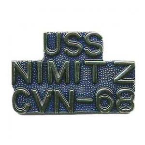 USS  Nimitz CVN-68 Script Pin