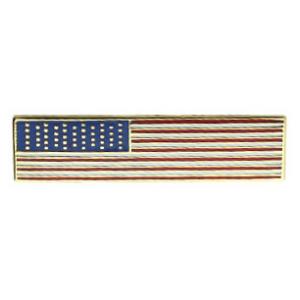Rectangle American Flag Pin